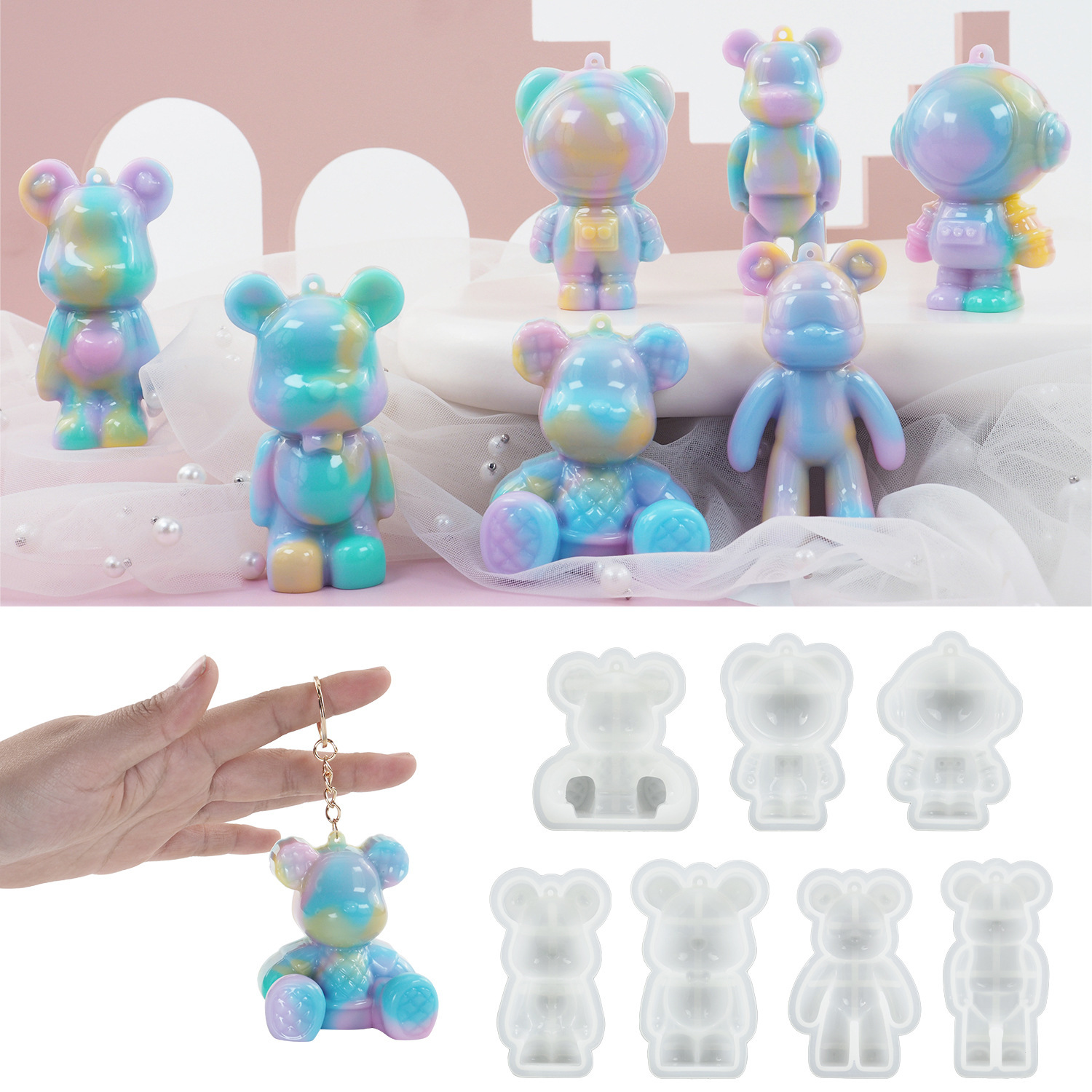 Model Kit Varnish - Diy cristal resina epóxi molde 3d