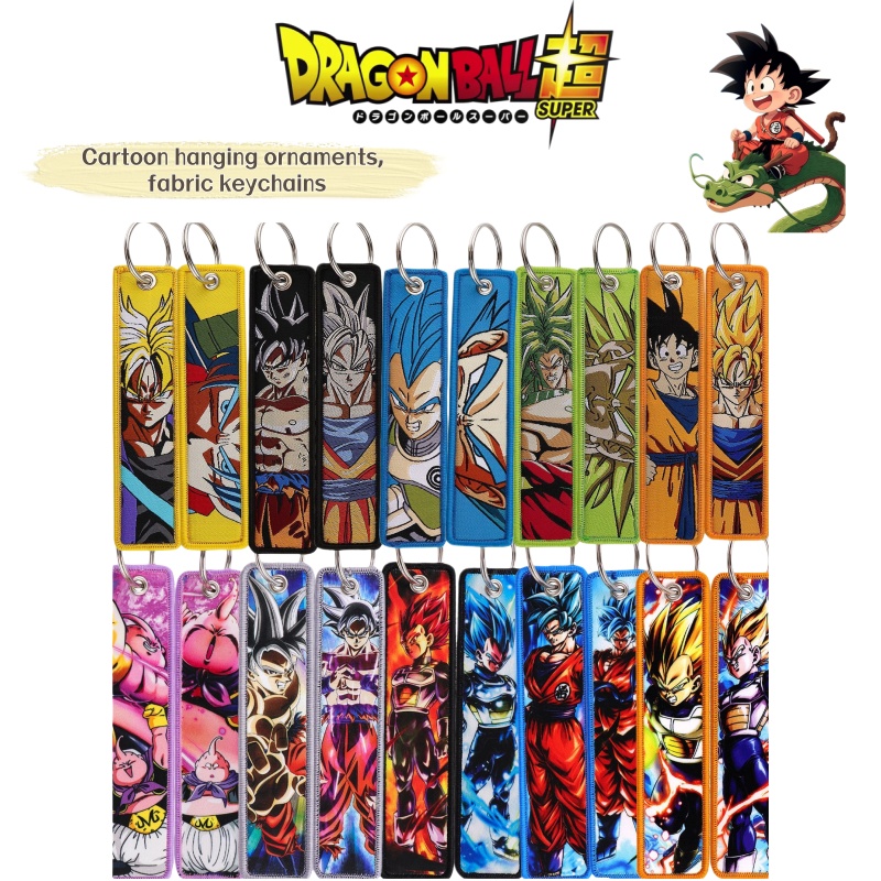 Model Kit Dragon Ball - Chaveiro de tecido com etiqueta de