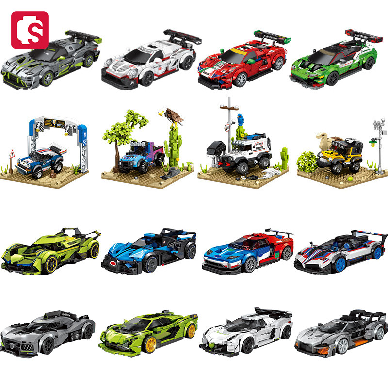 Model Kit Lamborghini - Sembo blocos de construção de carros