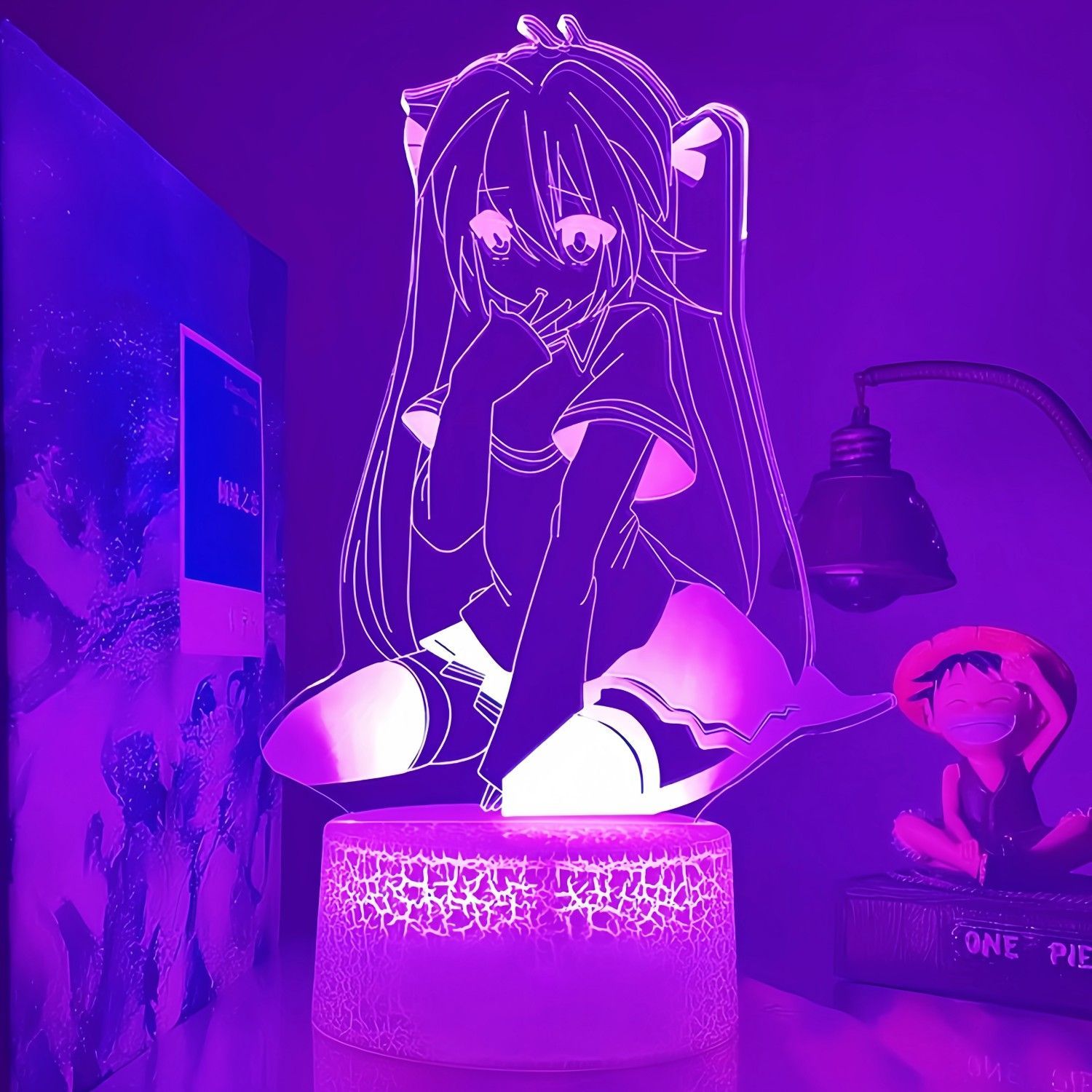Model Kit Hatsune Miku - Periféricos de Anime: Luz Noturna LED