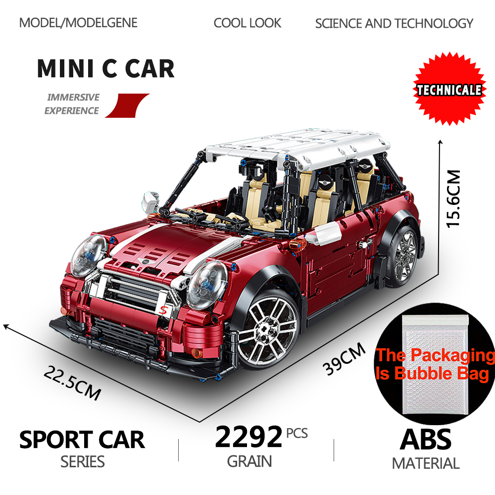 Model Kit Lamborghini - Famoso modelo de carro clássico blocos