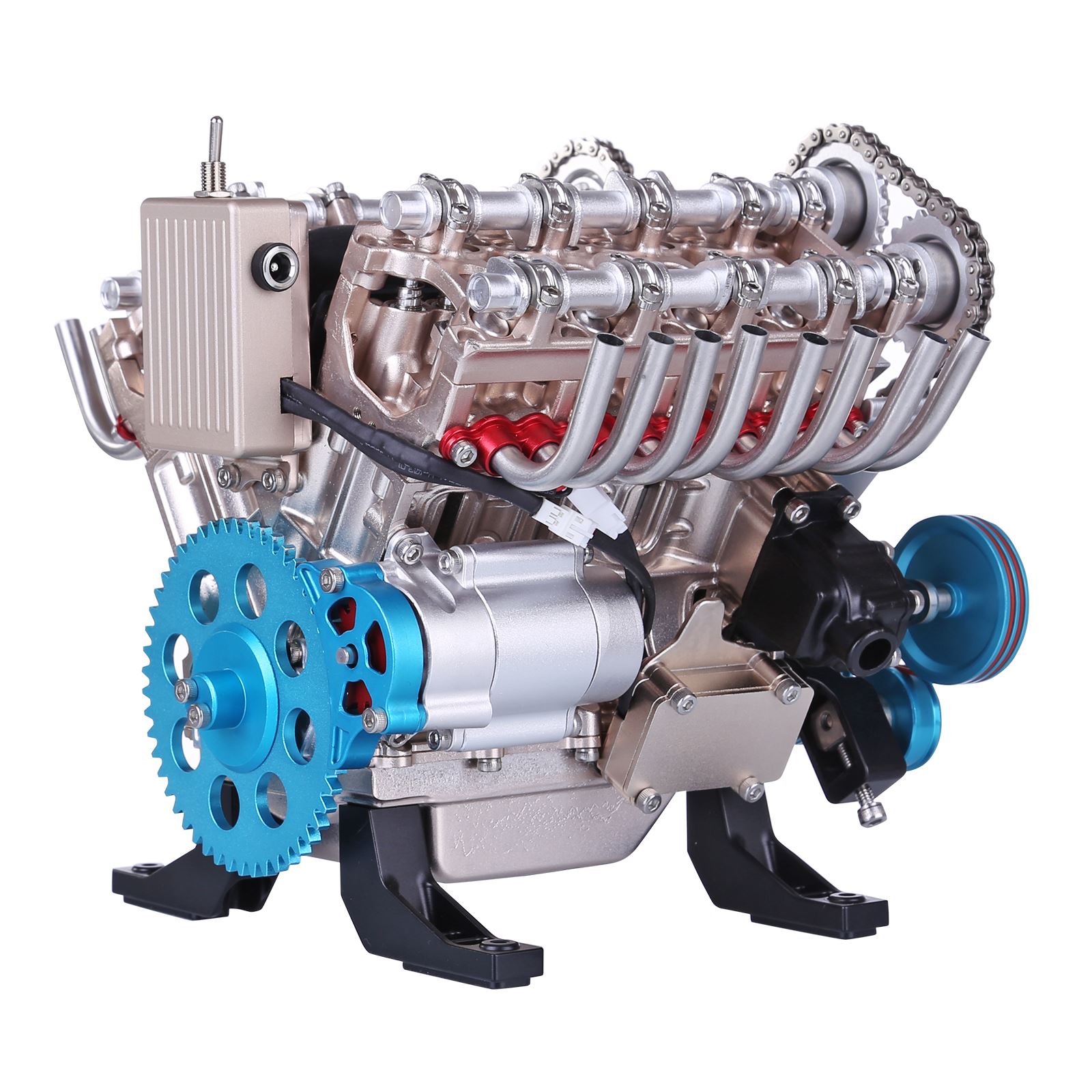 Model Kit V8 Engine - 500 + pçs diy v8 modelo