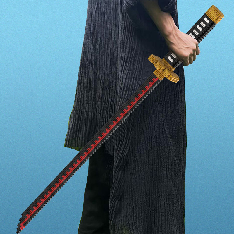 Model Kit Ninja - Blocos de Montar da Espada Nichirin