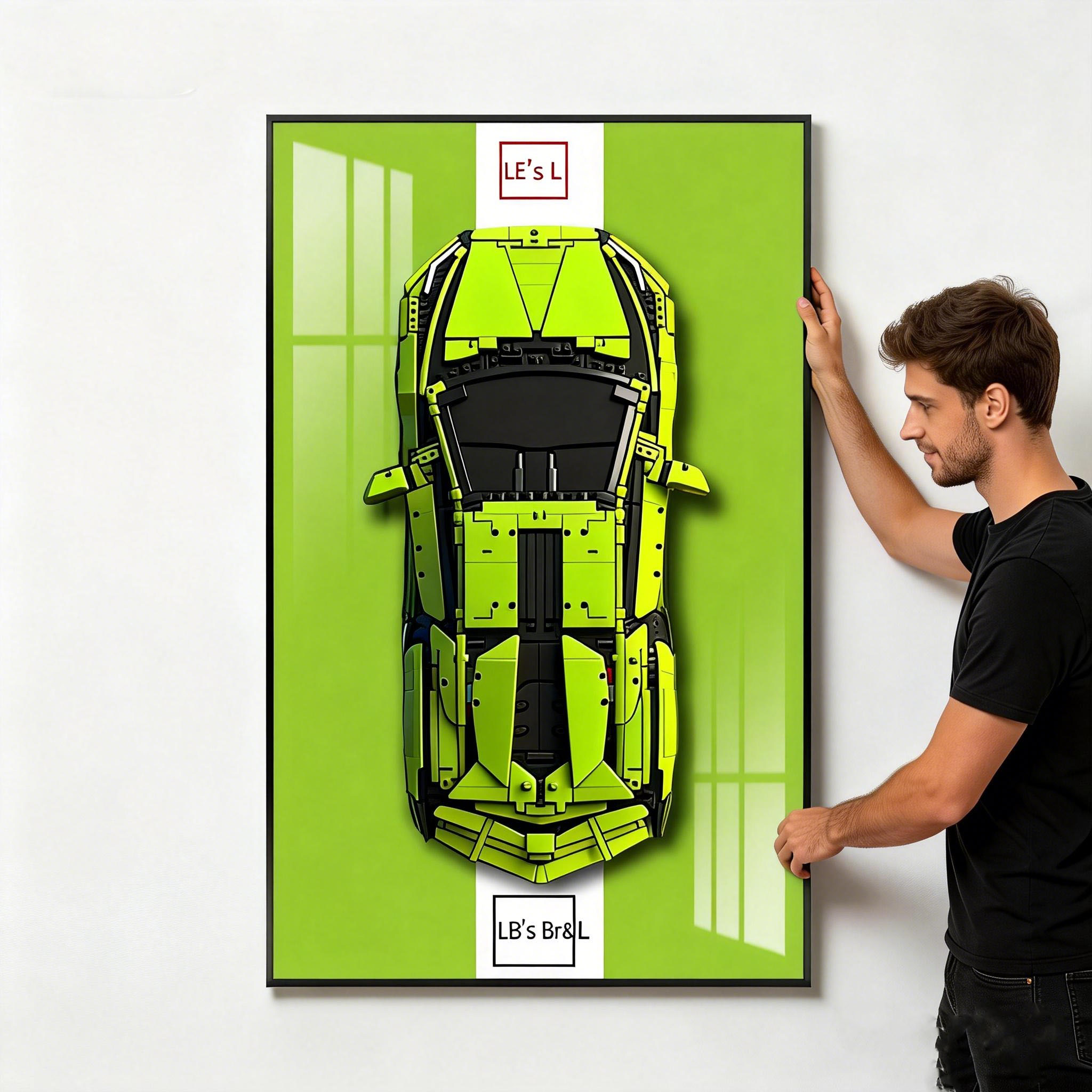 Model Kit Lamborghini - Suporte de parede para o modelo