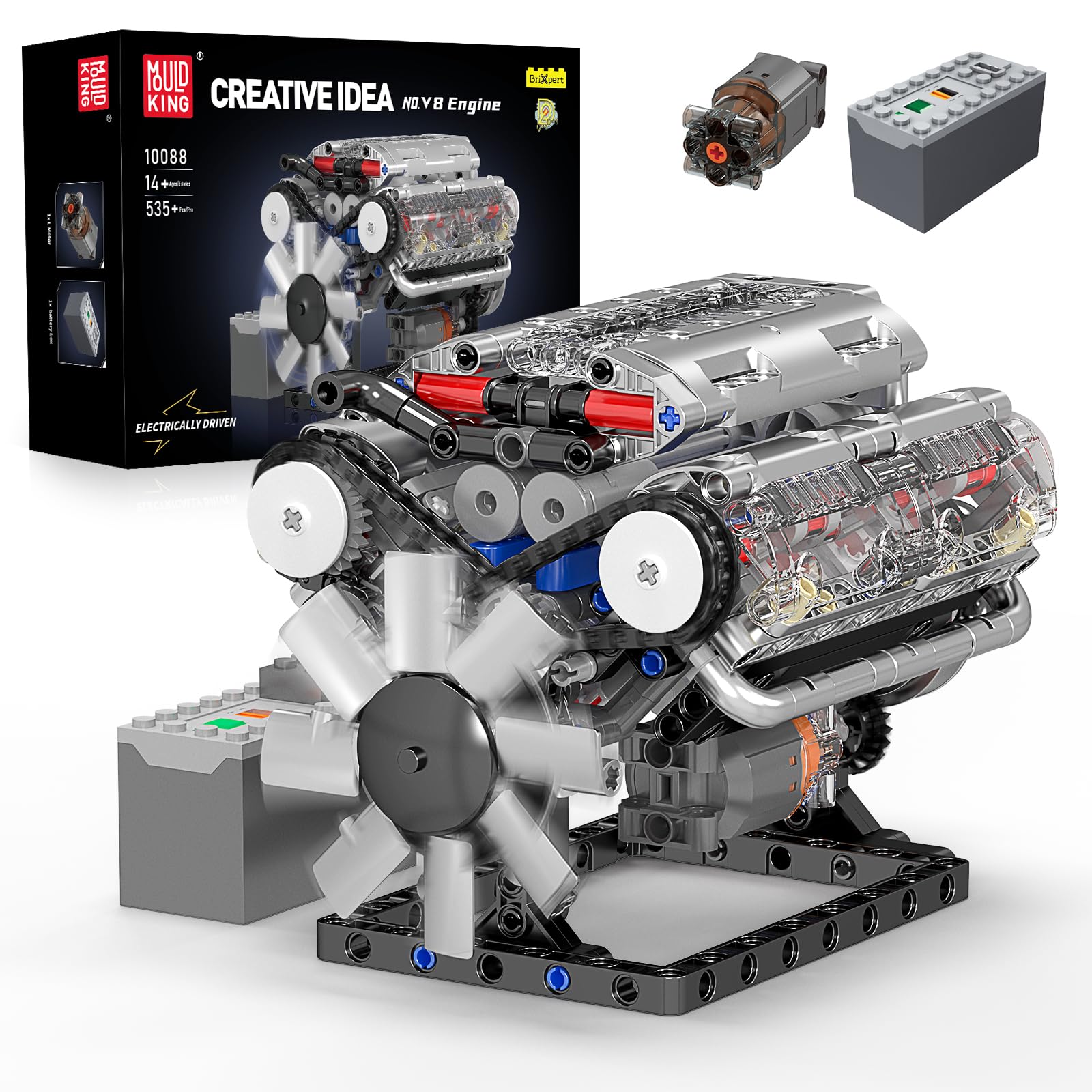 Model Kit V8 Engine - Kit de Blocos de Montar Mould