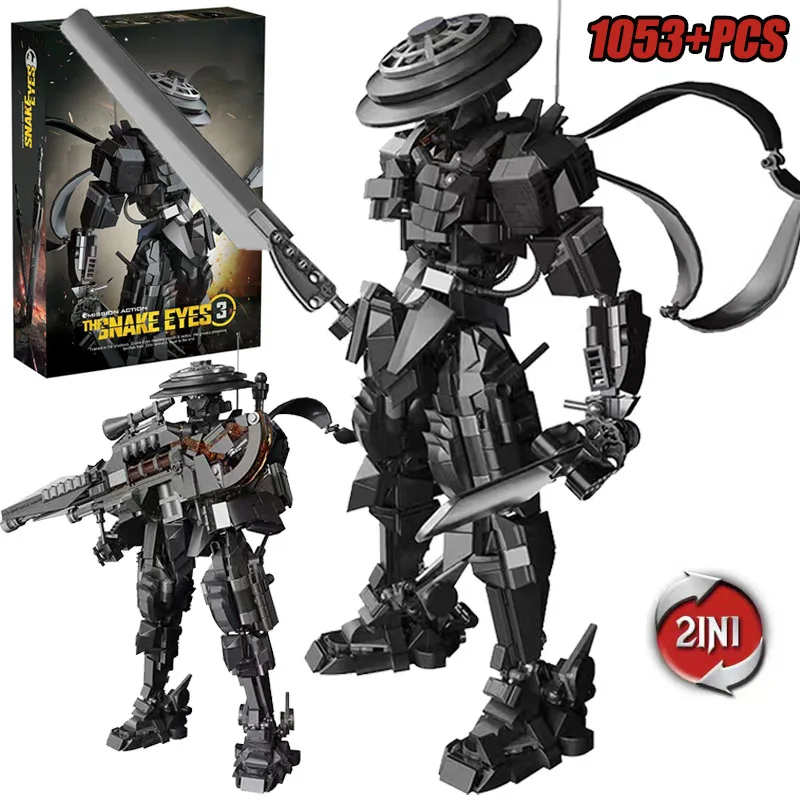 Model Kit Ninja - Blocos de Construção Criativos de 1053