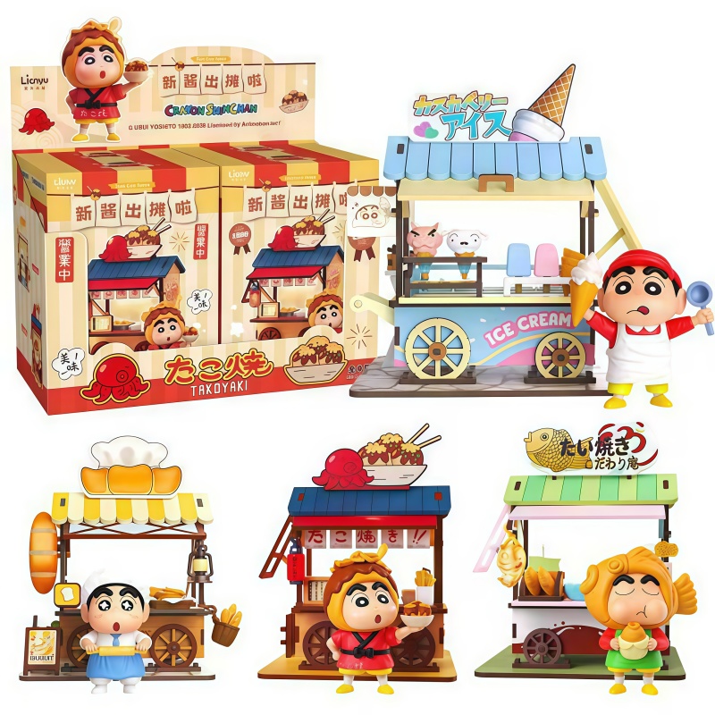 Model Kit Wood - Crayon Shin-chan Carrinho de Comida Caixa