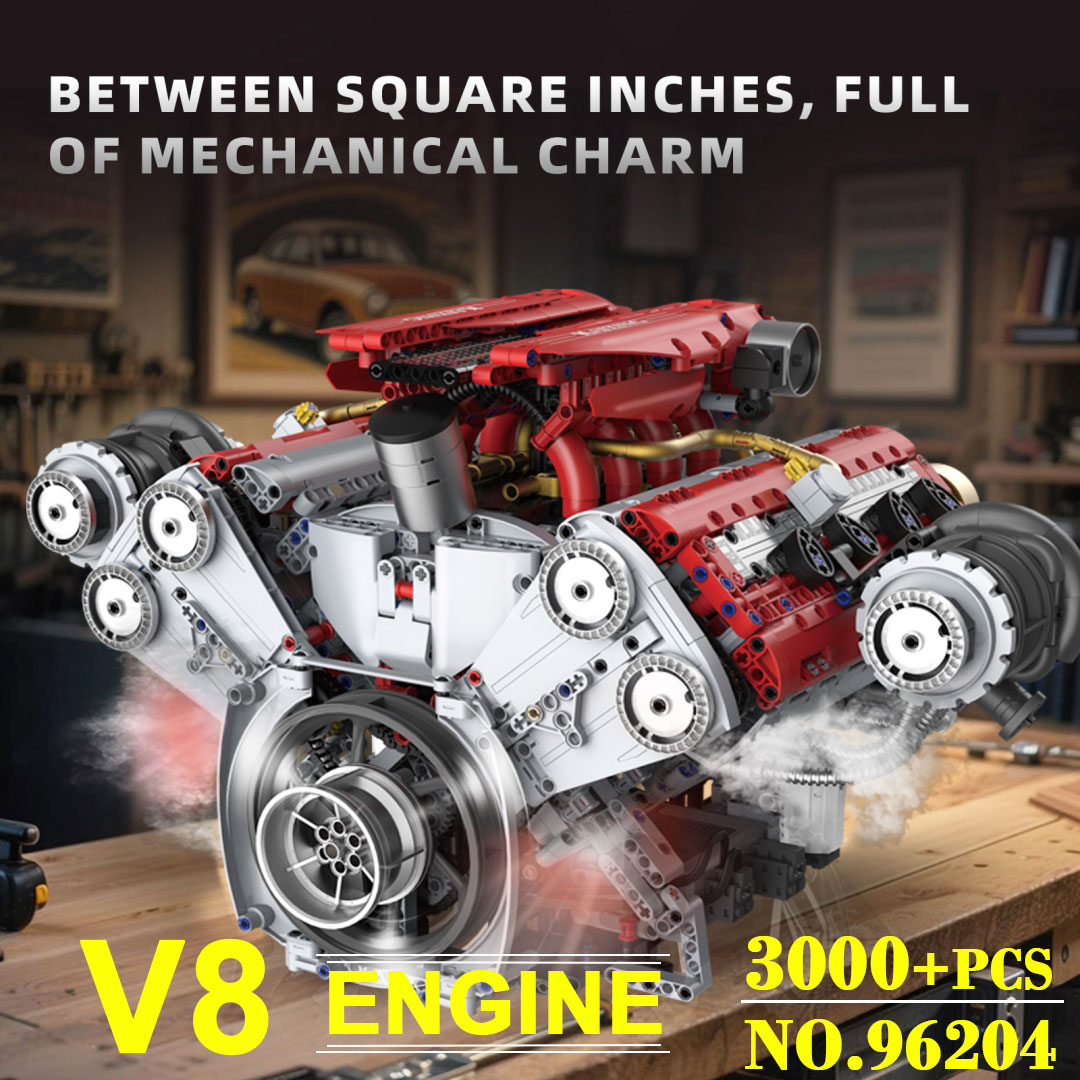 Motor motorizado v8 3201 peças - Model Kit V8 Engine avaliação e preço