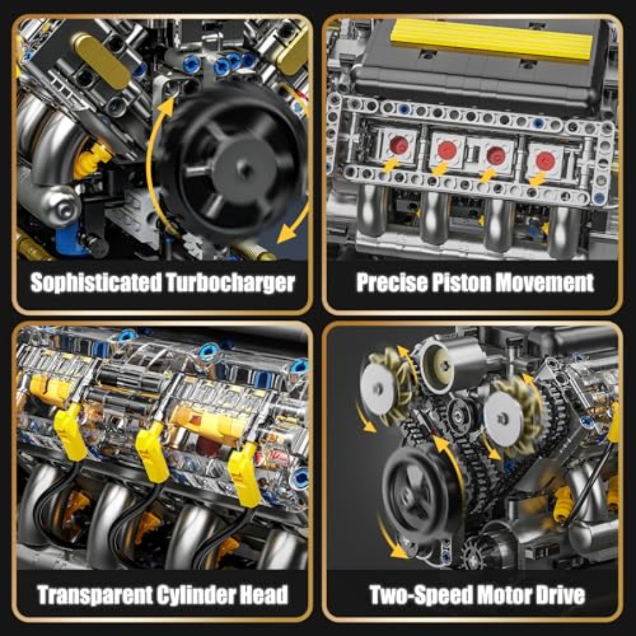 Kit de Modelo de Motor V8 Func - Model Kit V8 Engine avaliação e preço