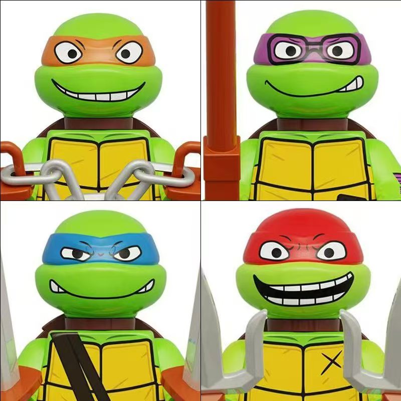 4 ou 8 Peças Mini Figuras de A - Model Kit Ninja avaliação e preço