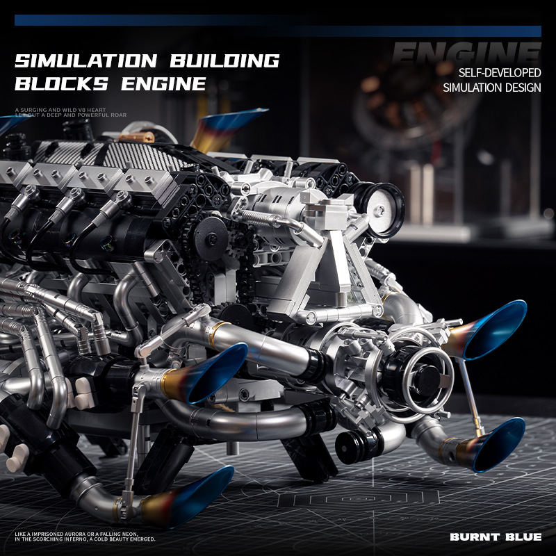 Kit de Blocos de Montagem de S - Model Kit V8 Engine avaliação e preço