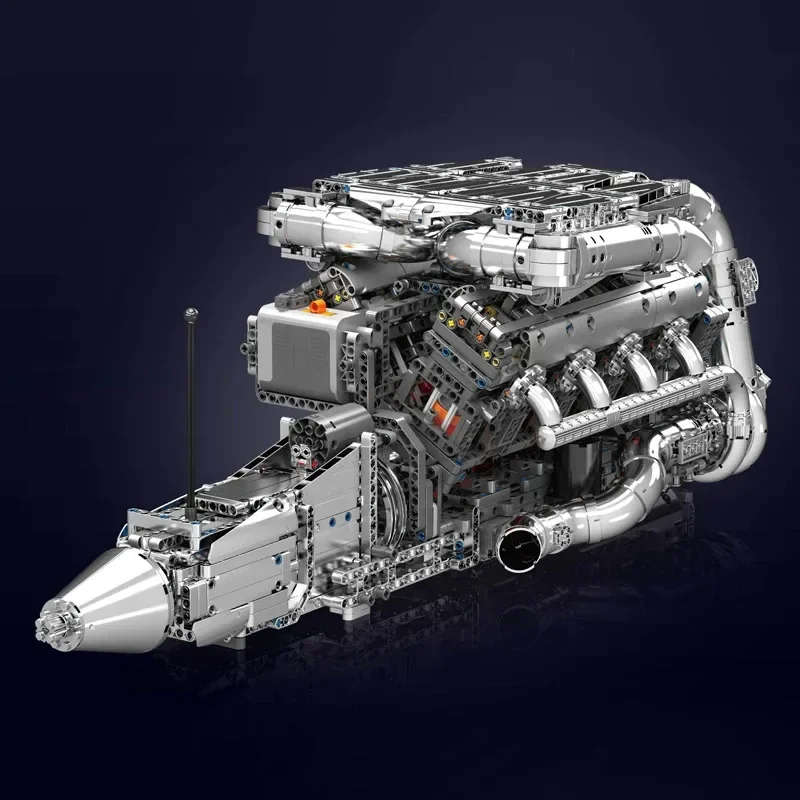 Kit de Motor V8 Twin Turbo Mou - Model Kit V8 Engine avaliação e preço