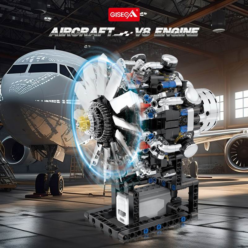 G8910 Motor V8 de Aviação 558  - Model Kit V8 Engine avaliação e preço