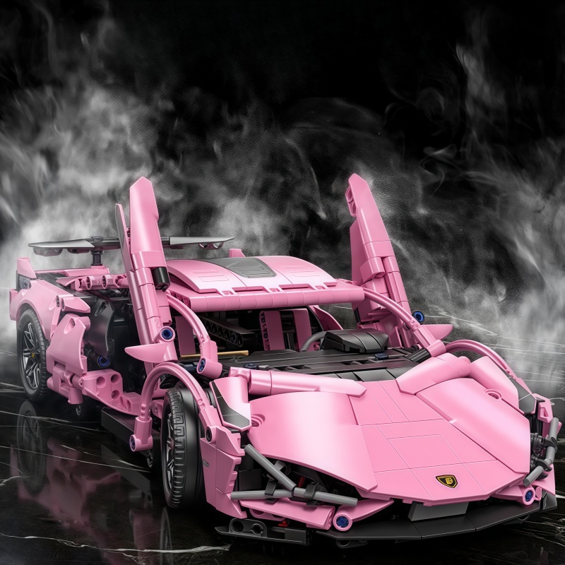 1296 + pçs técnico rosa lambor - Model Kit Lamborghini avaliação e preço