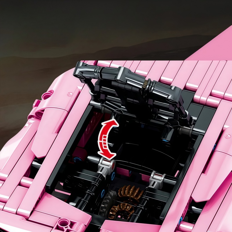 1296 + pçs técnico rosa lambor - Model Kit Lamborghini avaliação e preço