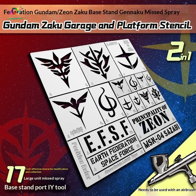 Molde de Estêncil para Aerogra - Gundam Model Mg avaliação e preço