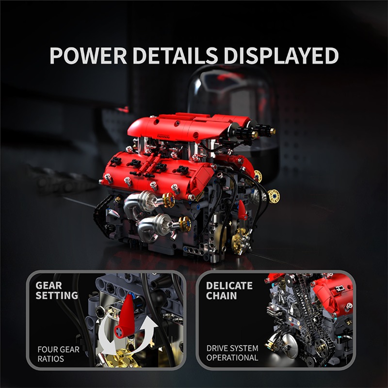 Kit de Construção de Carro Esp - Model Kit V8 Engine avaliação e preço