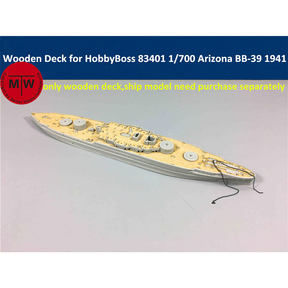Deck de madeira em escala 1/70 - Model Kit Uss Arizona avaliação e preço