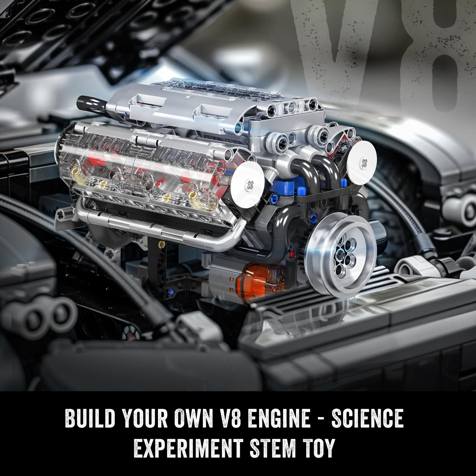 Kit de Blocos de Montar Mould  - Model Kit V8 Engine avaliação e preço