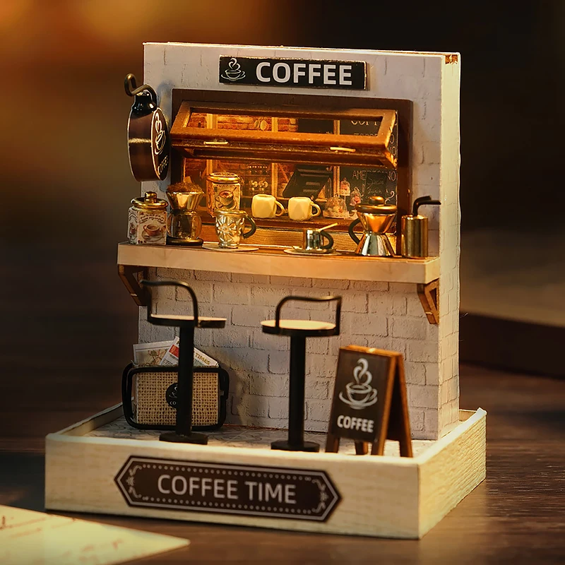 Casa de bonecas em miniatura p - Model Kit Wood avaliação e preço