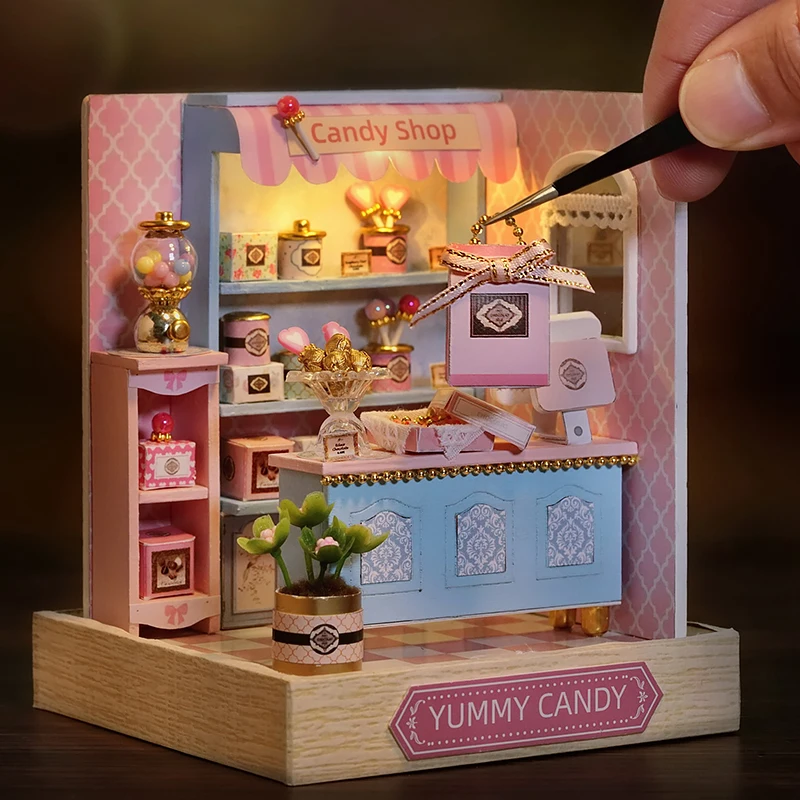 Casa de bonecas em miniatura p - Model Kit Wood avaliação e preço