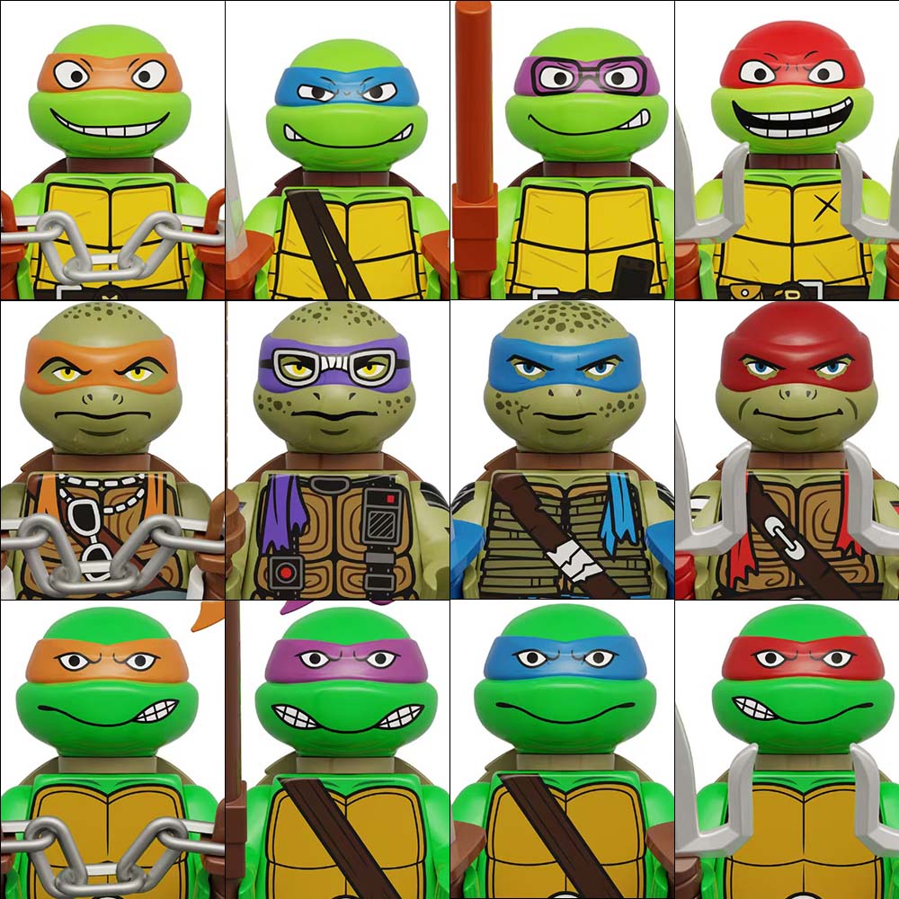4 ou 8 Peças Mini Figuras de A - Model Kit Ninja avaliação e preço