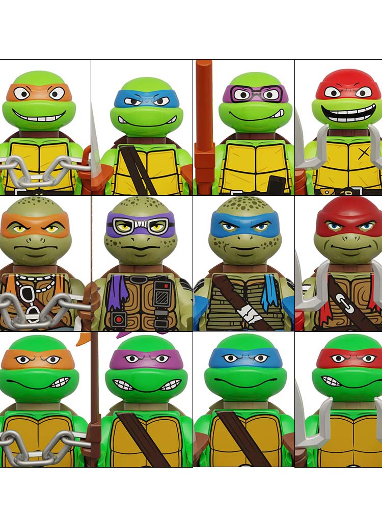 4 ou 8 Peças Mini Figuras de A - Model Kit Ninja avaliação e preço